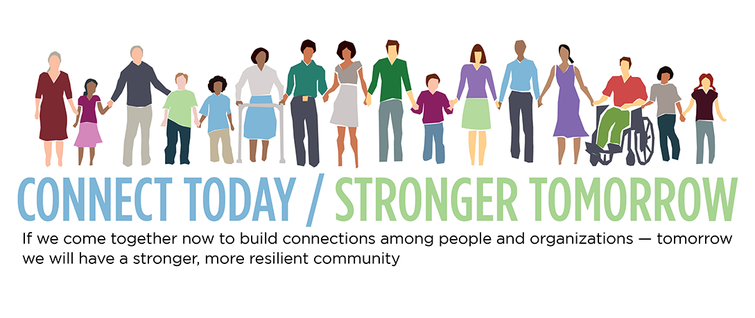 illustration example: banner with diverse group of people